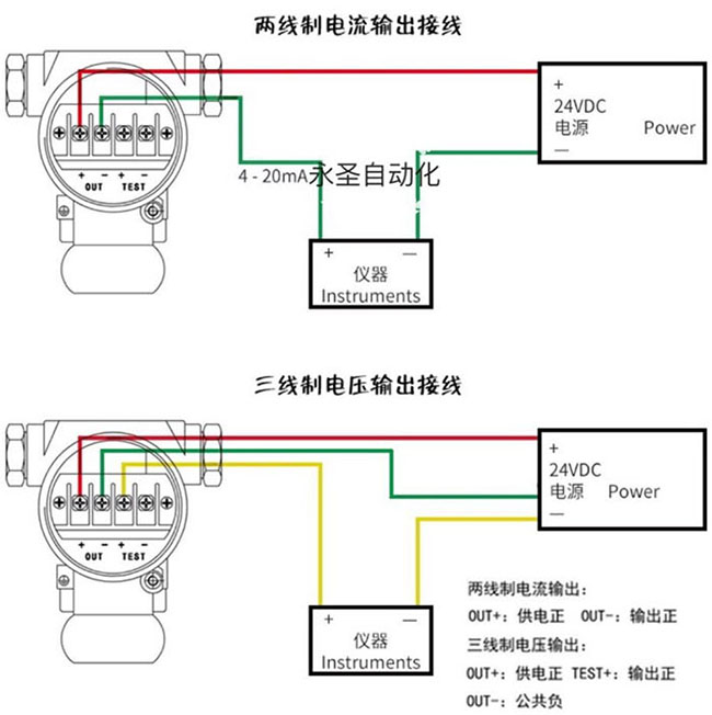 高低位浮球液位計接線圖